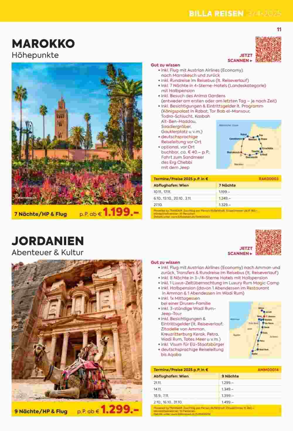 Billa Reisen Flugblatt (ab 06.05.2025) - Angebote und Prospekt - Seite 11