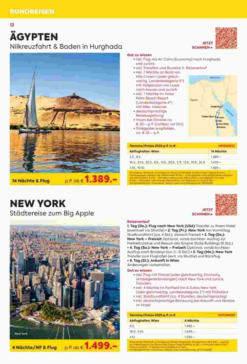 Billa Reisen Flugblatt (ab 06.05.2025) - Angebote und Prospekt - Seite 12
