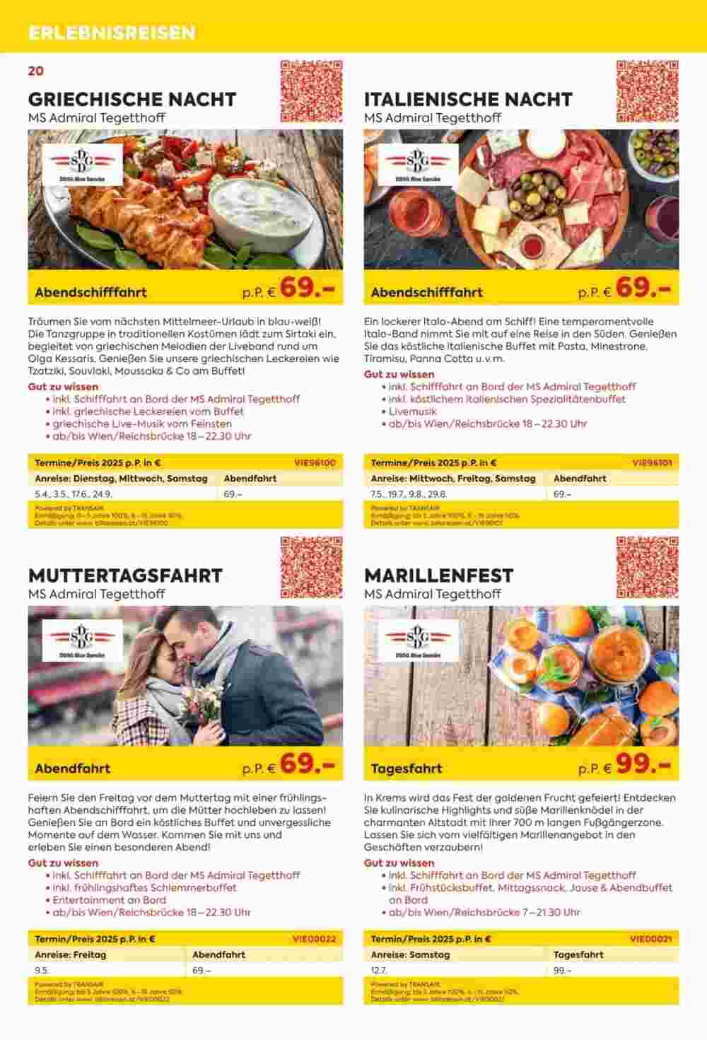 Billa Reisen Flugblatt (ab 06.05.2025) - Angebote und Prospekt - Seite 20