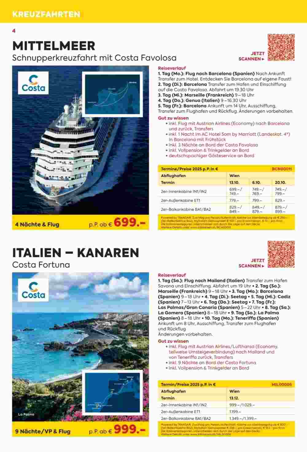 Billa Reisen Flugblatt (ab 06.05.2025) - Angebote und Prospekt - Seite 4