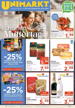 Unimarkt Flugblatt (ab 07.05.2025) - Angebote und Prospekt