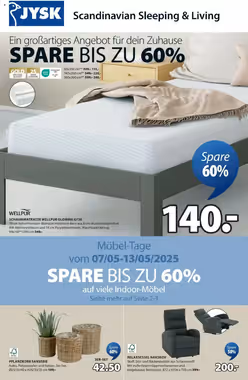 JYSK Flugblatt (ab 07.05.2025) - Angebote und Prospekt