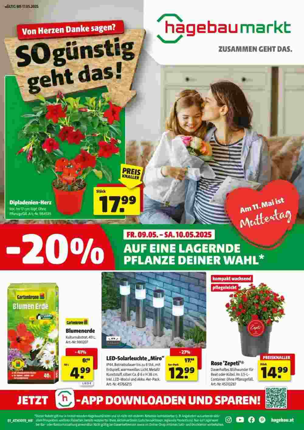 Hagebau Flugblatt (ab 07.05.2025) - Angebote und Prospekt - Seite 1