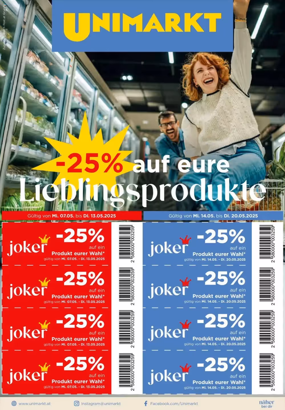 Unimarkt Flugblatt (ab 07.05.2025) - Angebote und Prospekt - Seite 1