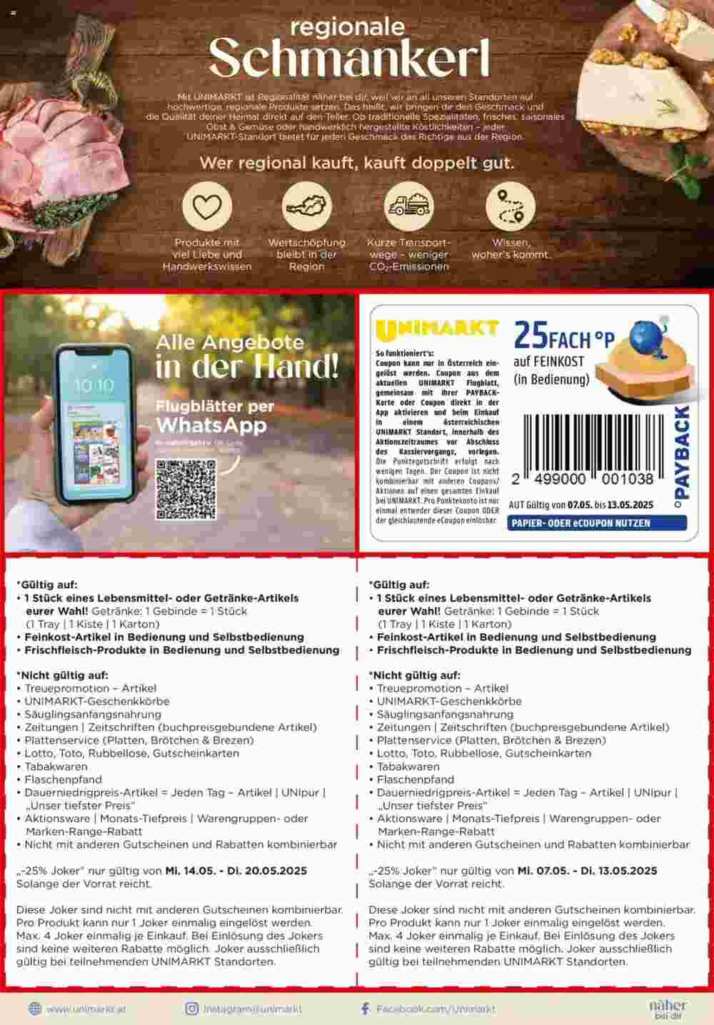 Unimarkt Flugblatt (ab 07.05.2025) - Angebote und Prospekt - Seite 2
