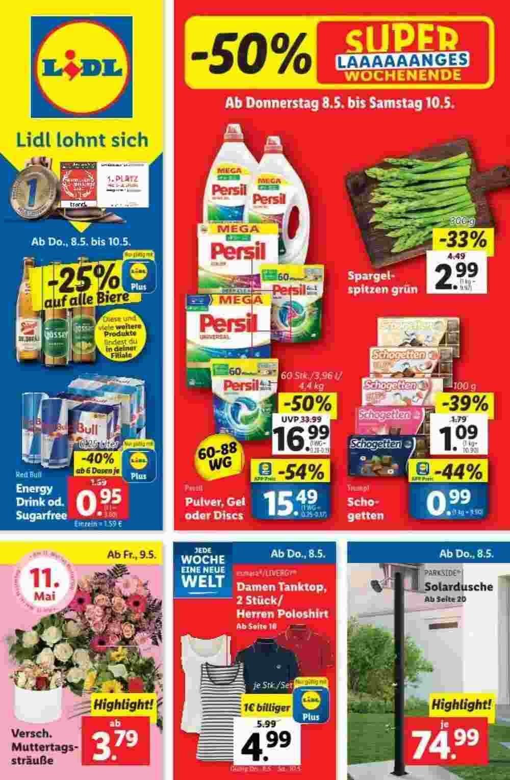 Lidl Flugblatt (ab 08.05.2025) - Angebote und Prospekt - Seite 1
