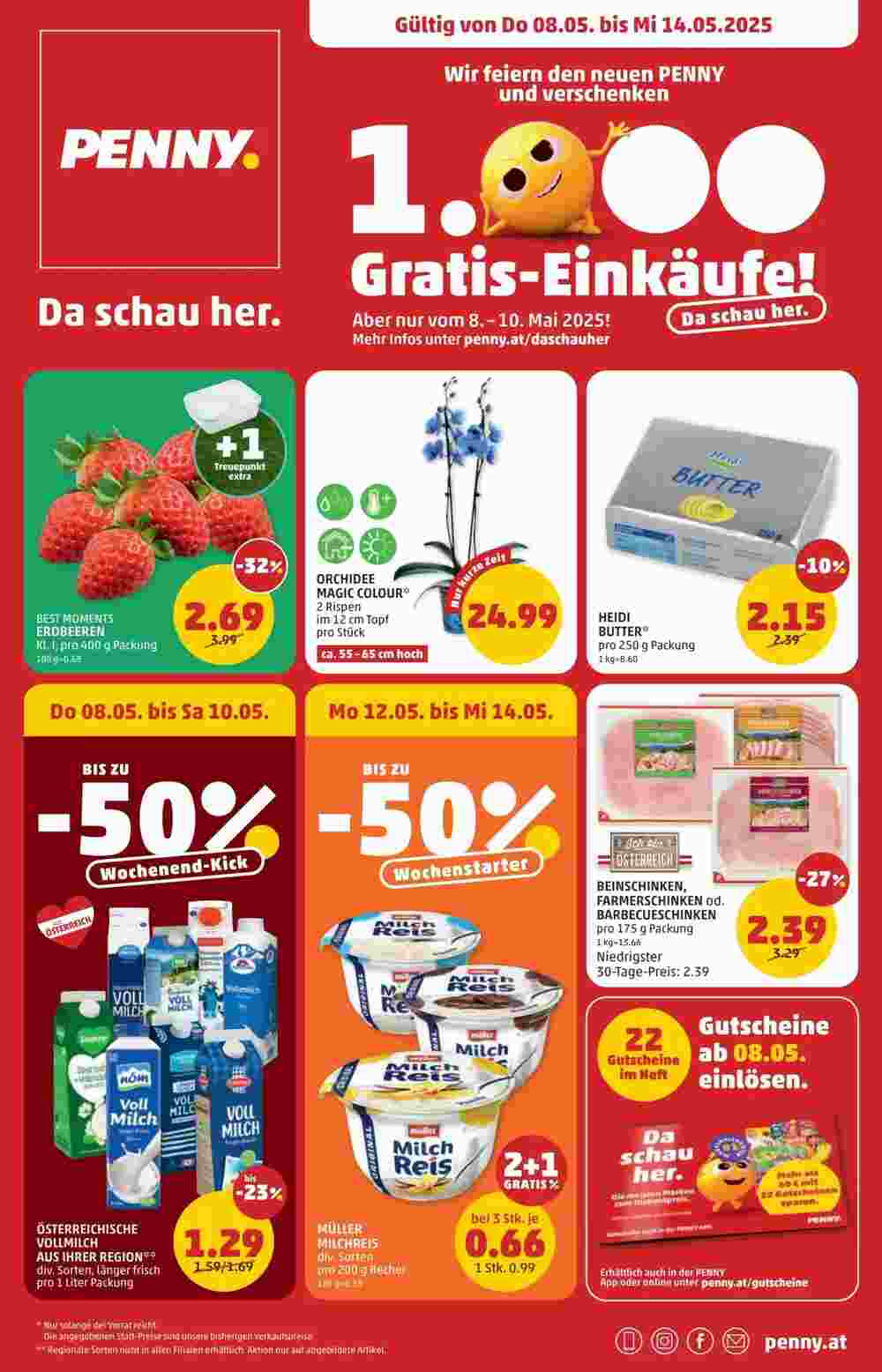 PENNY Flugblatt (ab 08.05.2025) - Angebote und Prospekt - Seite 1