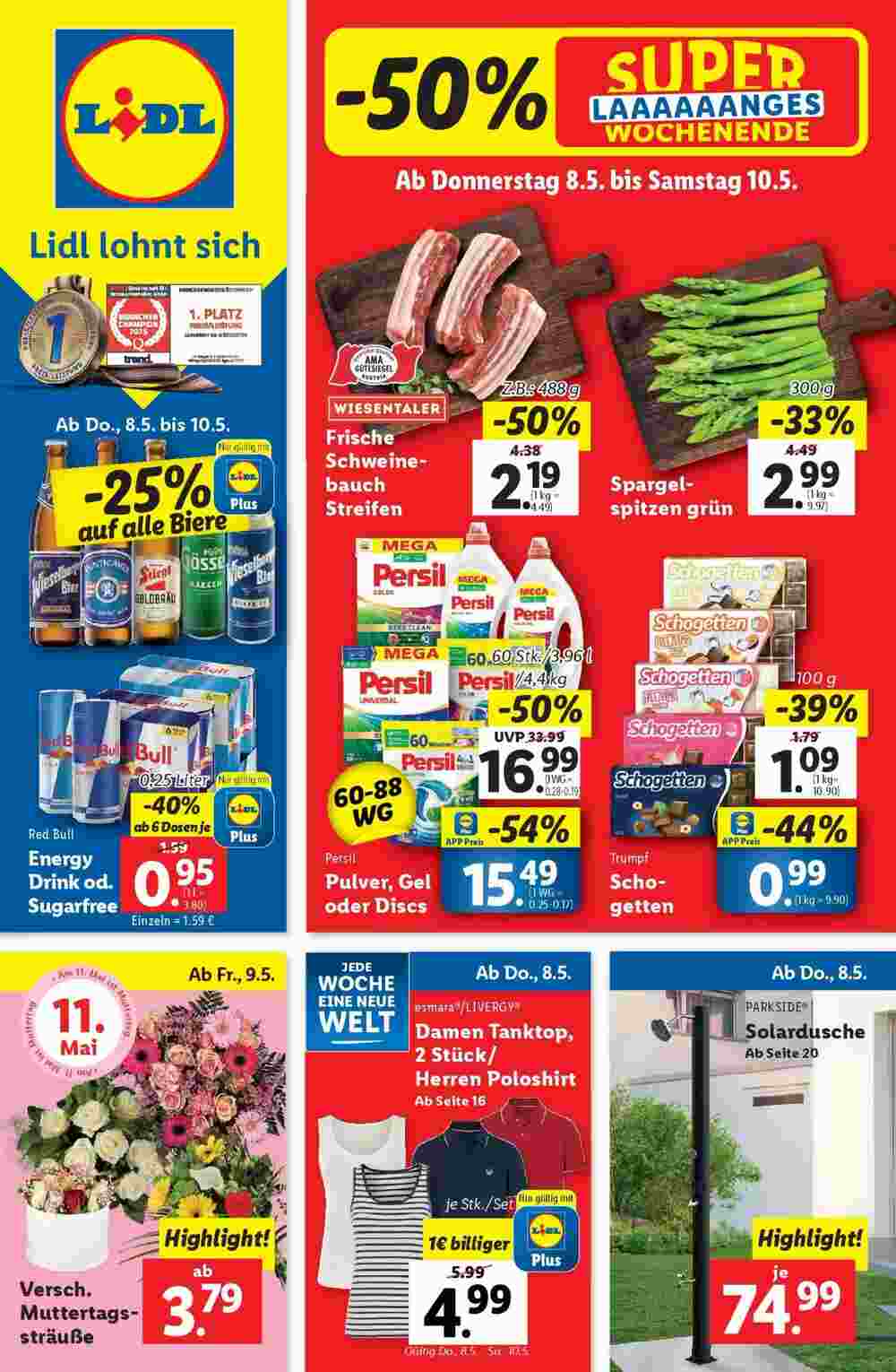 Lidl Flugblatt (ab 08.05.2025) - Angebote und Prospekt - Seite 1