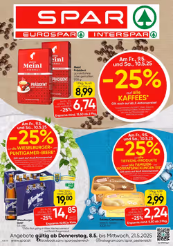 Spar Flugblatt (ab 08.05.2025) - Angebote und Prospekt