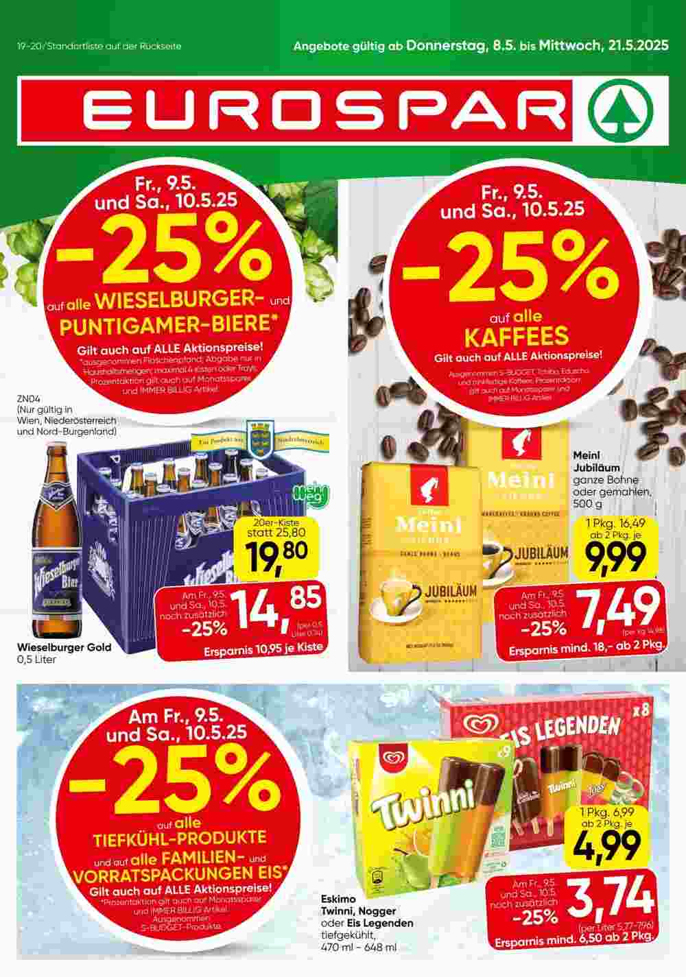 Eurospar Flugblatt (ab 08.05.2025) - Angebote und Prospekt - Seite 1