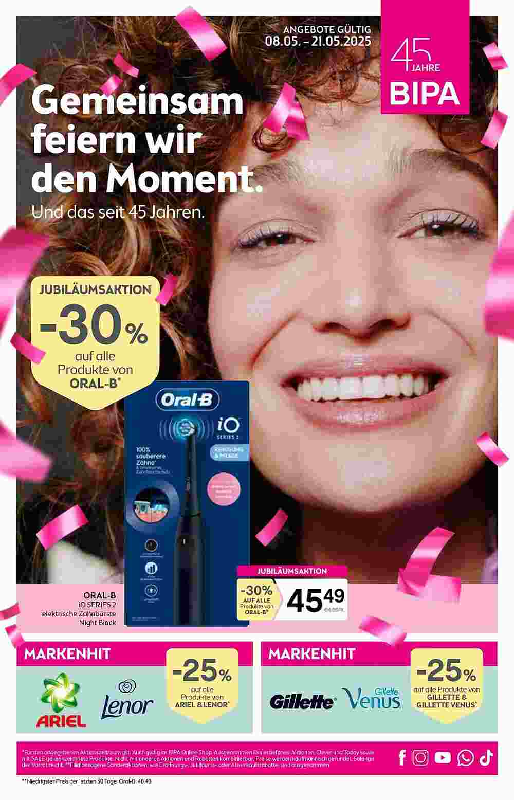 Bipa Flugblatt (ab 08.05.2025) - Angebote und Prospekt - Seite 1
