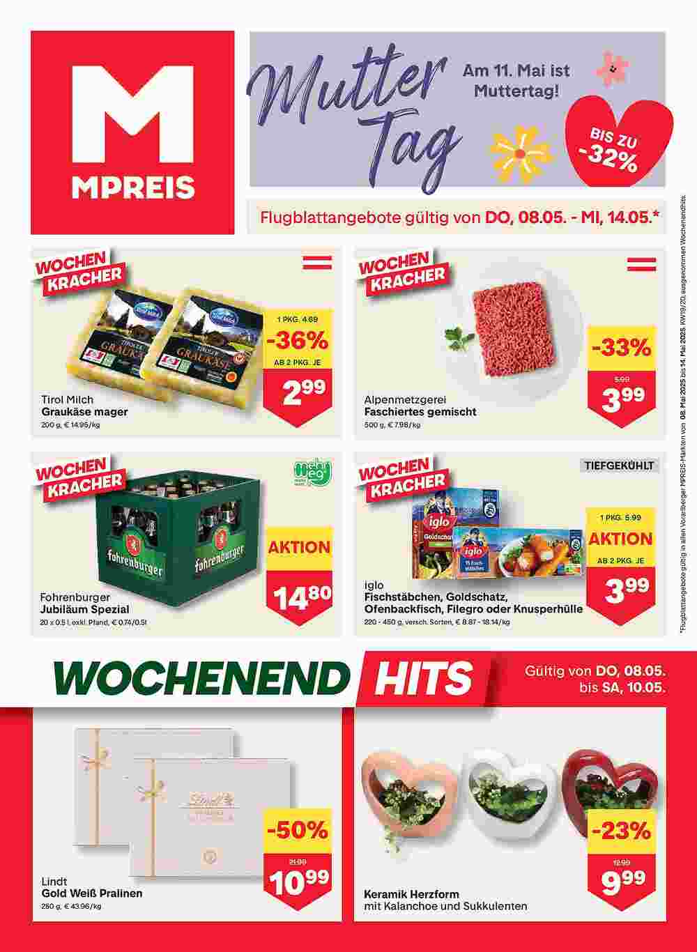 MPreis Flugblatt (ab 08.05.2025) - Angebote und Prospekt - Seite 1