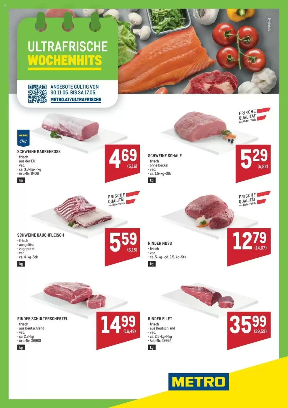 Metro Flugblatt (ab 11.05.2025) - Angebote und Prospekt - Seite 1