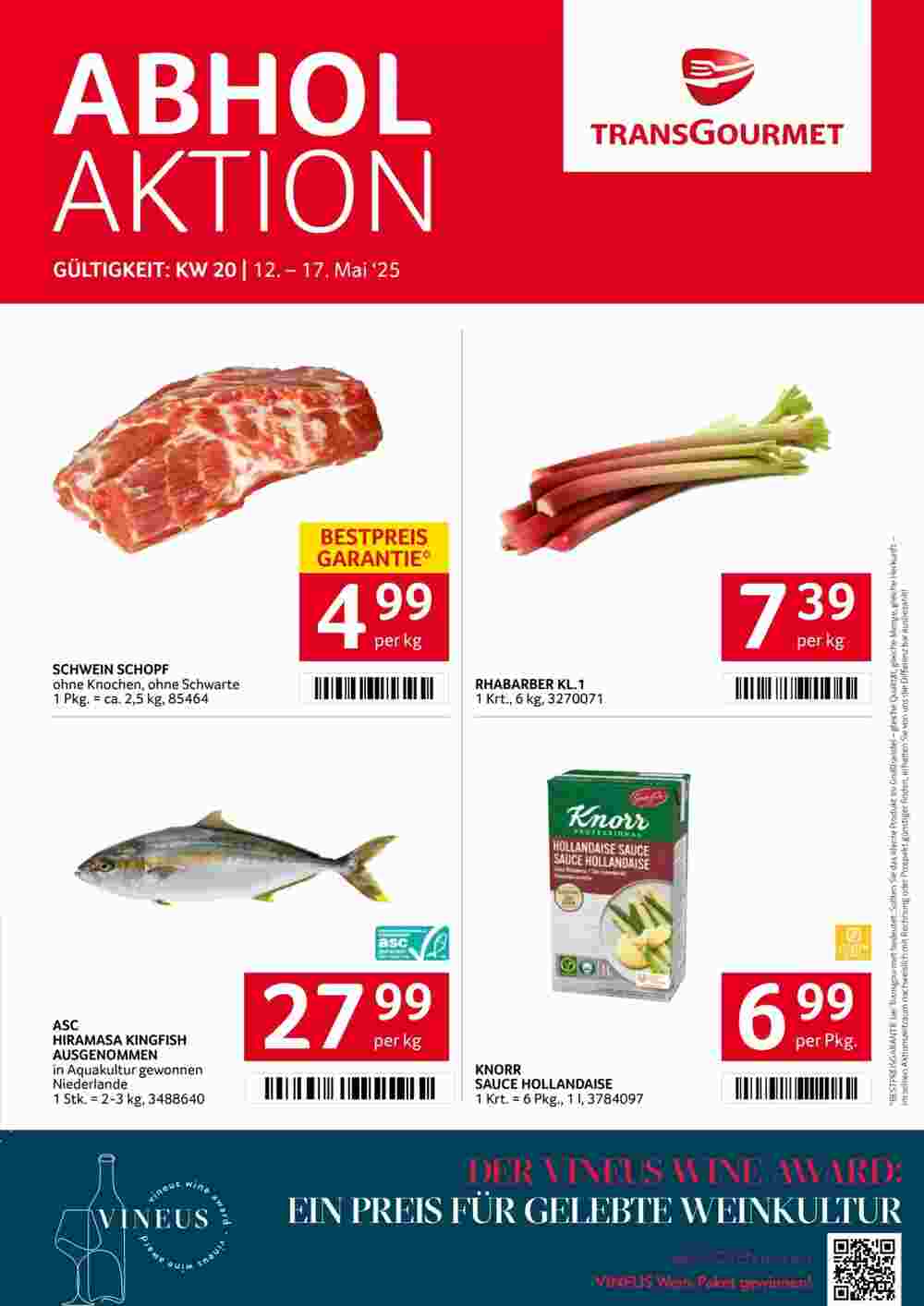 Transgourmet Flugblatt (ab 12.05.2025) - Angebote und Prospekt - Seite 1