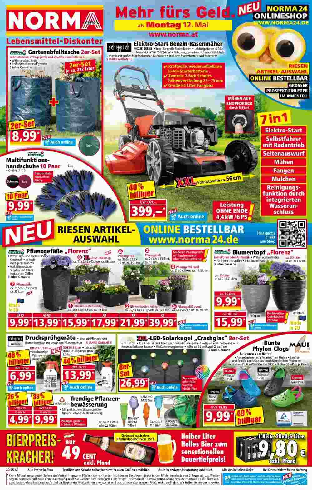 Norma Flugblatt (ab 12.05.2025) - Angebote und Prospekt - Seite 1
