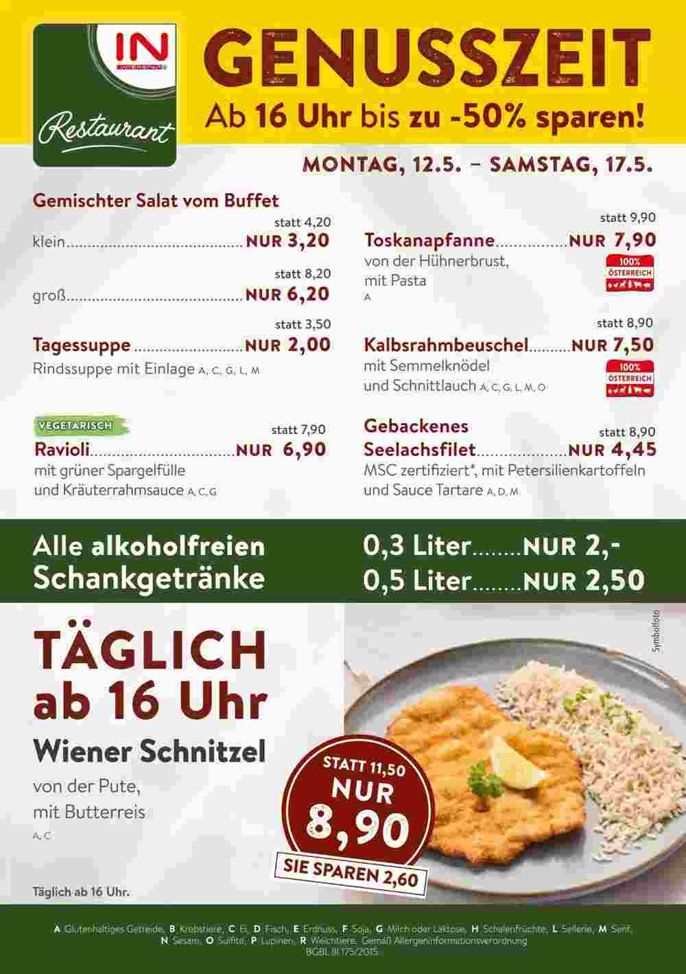 Interspar Restaurant Flugblatt (ab 12.05.2025) - Angebote und Prospekt - Seite 1