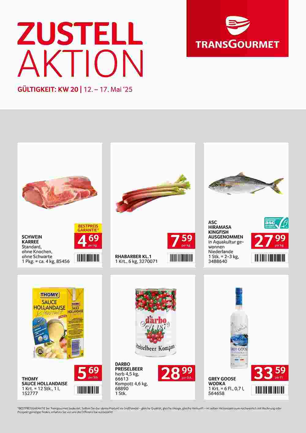 Transgourmet Flugblatt (ab 12.05.2025) - Angebote und Prospekt - Seite 1
