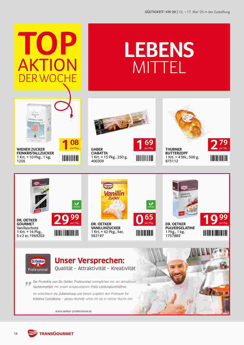 Transgourmet Flugblatt (ab 12.05.2025) - Angebote und Prospekt - Seite 14