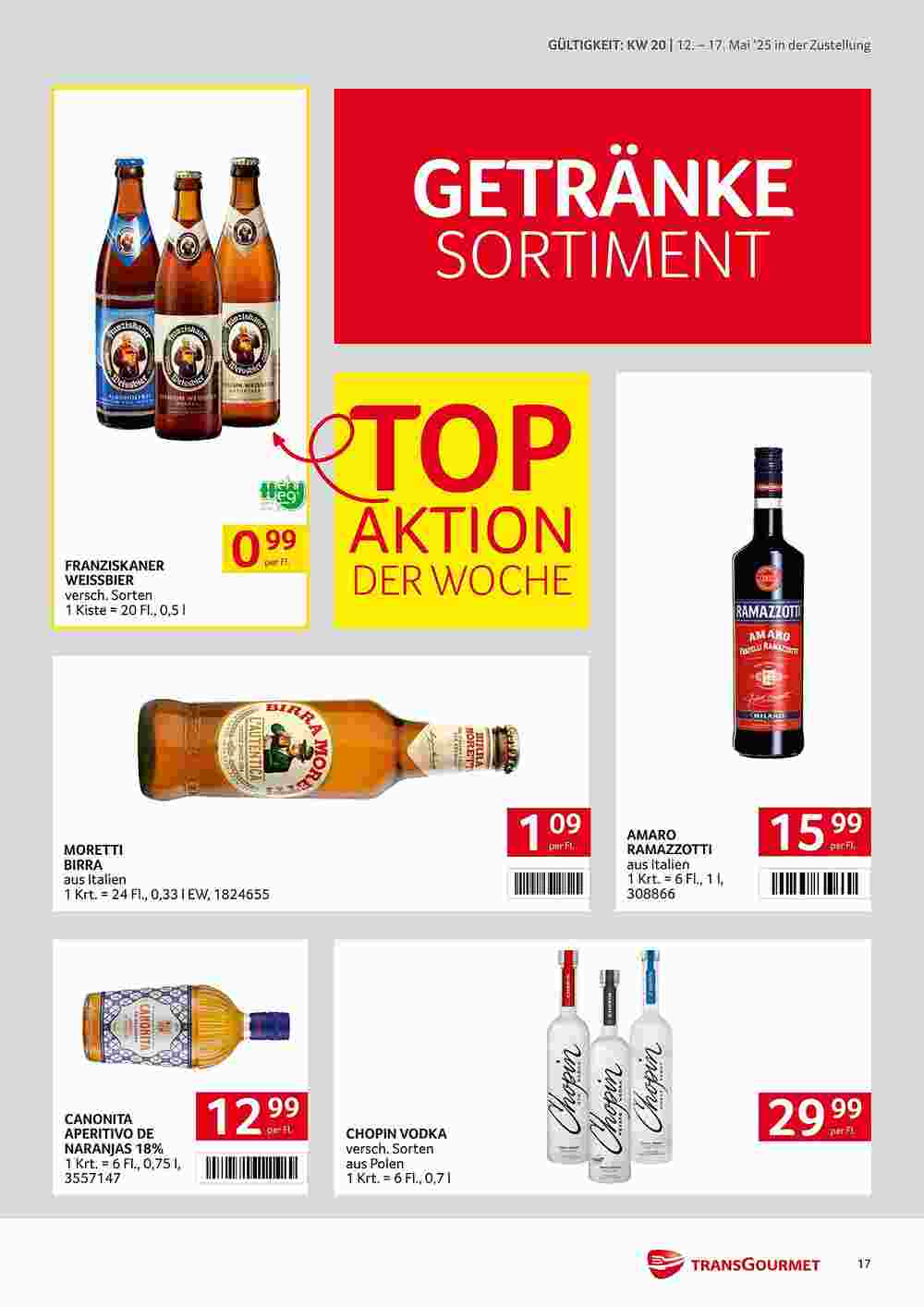 Transgourmet Flugblatt (ab 12.05.2025) - Angebote und Prospekt - Seite 17