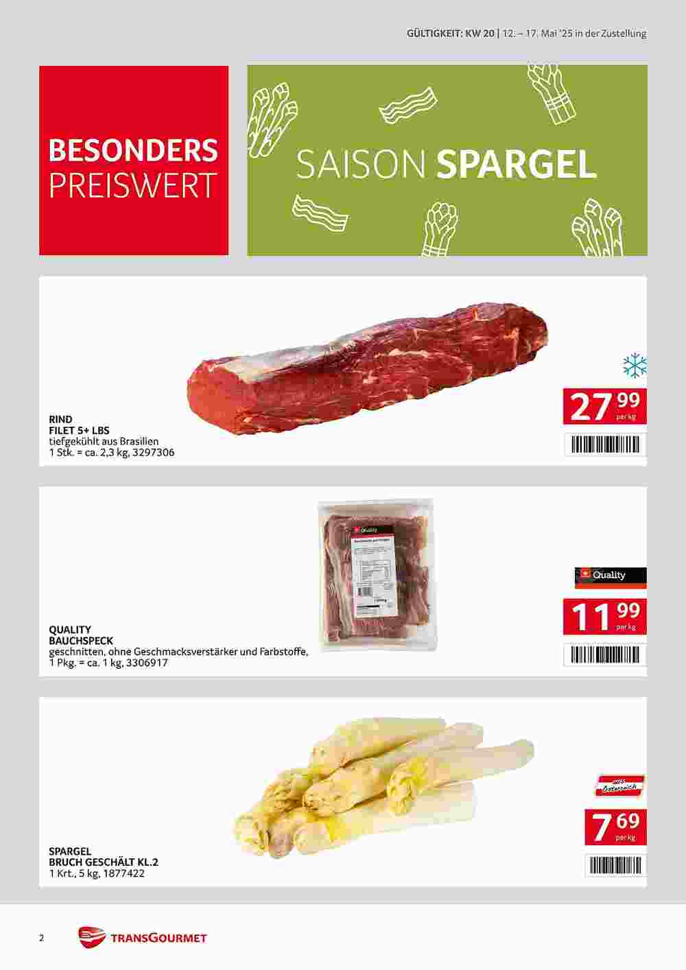 Transgourmet Flugblatt (ab 12.05.2025) - Angebote und Prospekt - Seite 2