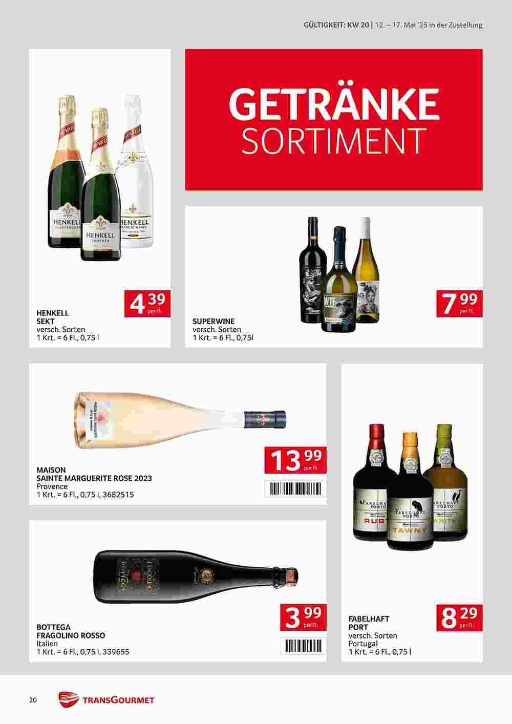 Transgourmet Flugblatt (ab 12.05.2025) - Angebote und Prospekt - Seite 20