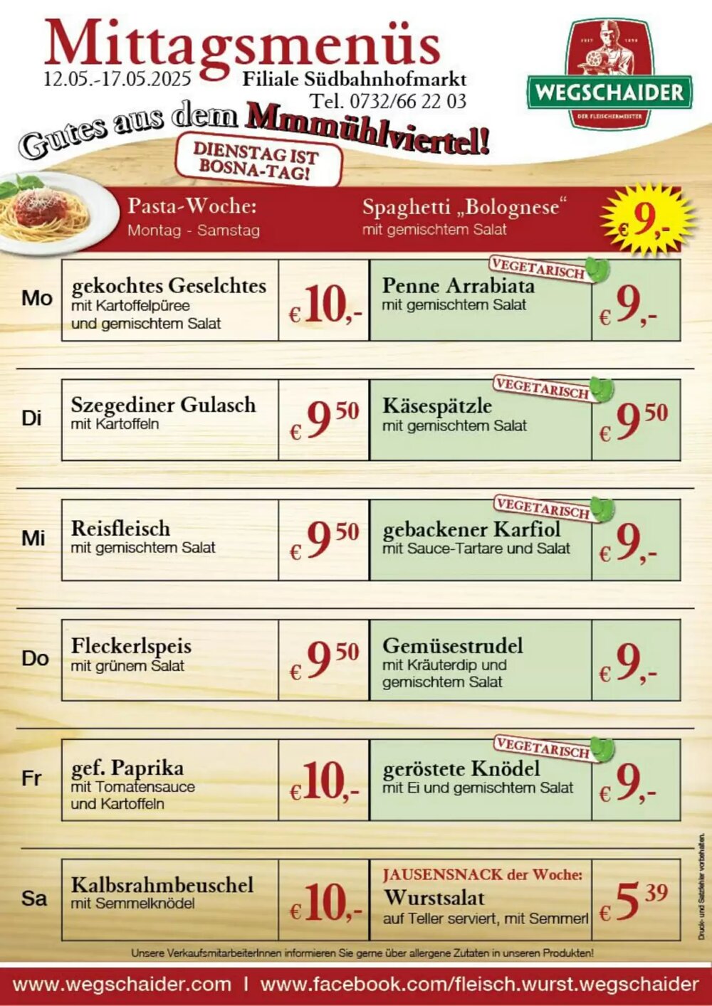 Wegschaider Flugblatt (ab 12.05.2025) - Angebote und Prospekt - Seite 3