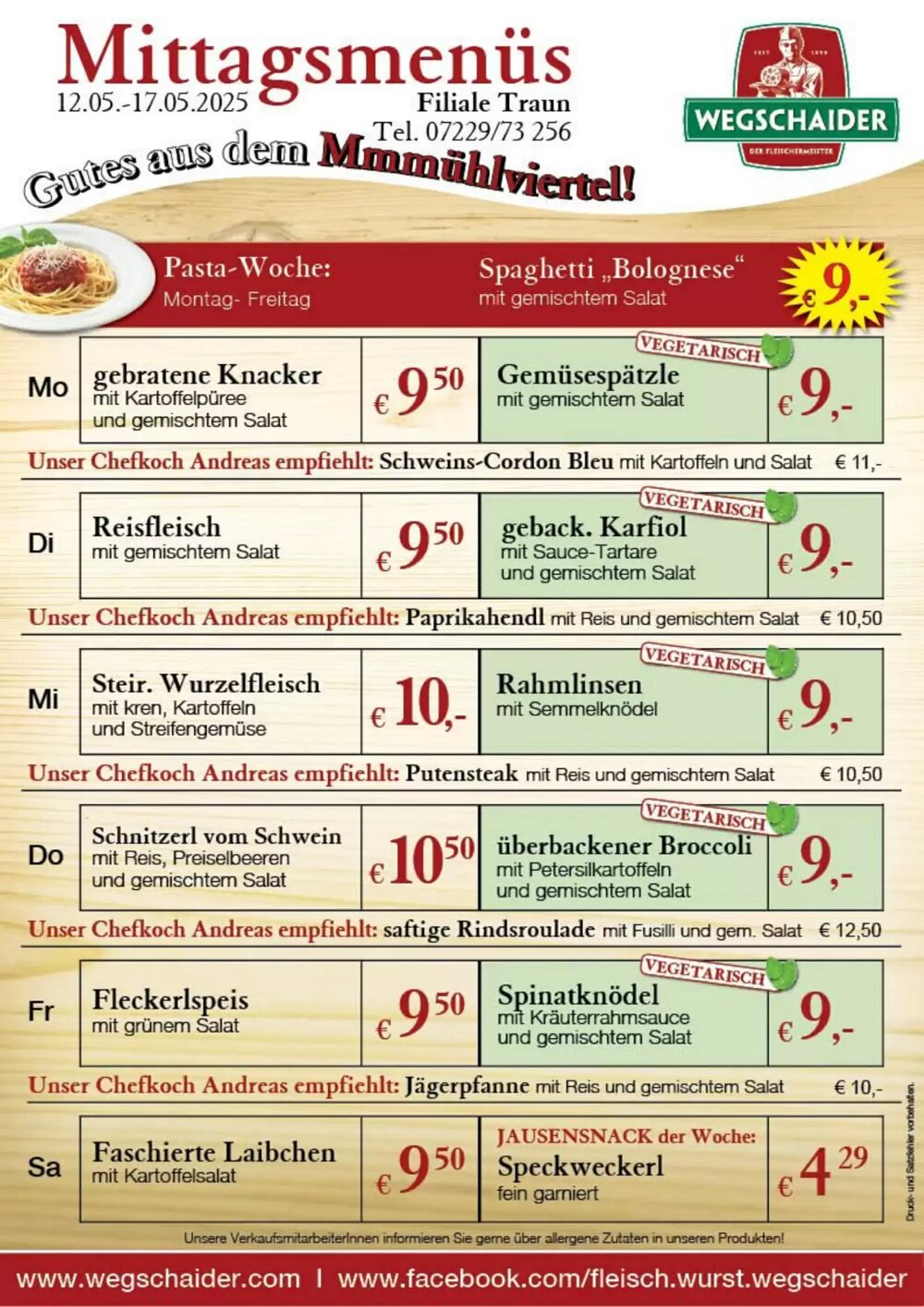 Wegschaider Flugblatt (ab 12.05.2025) - Angebote und Prospekt - Seite 5