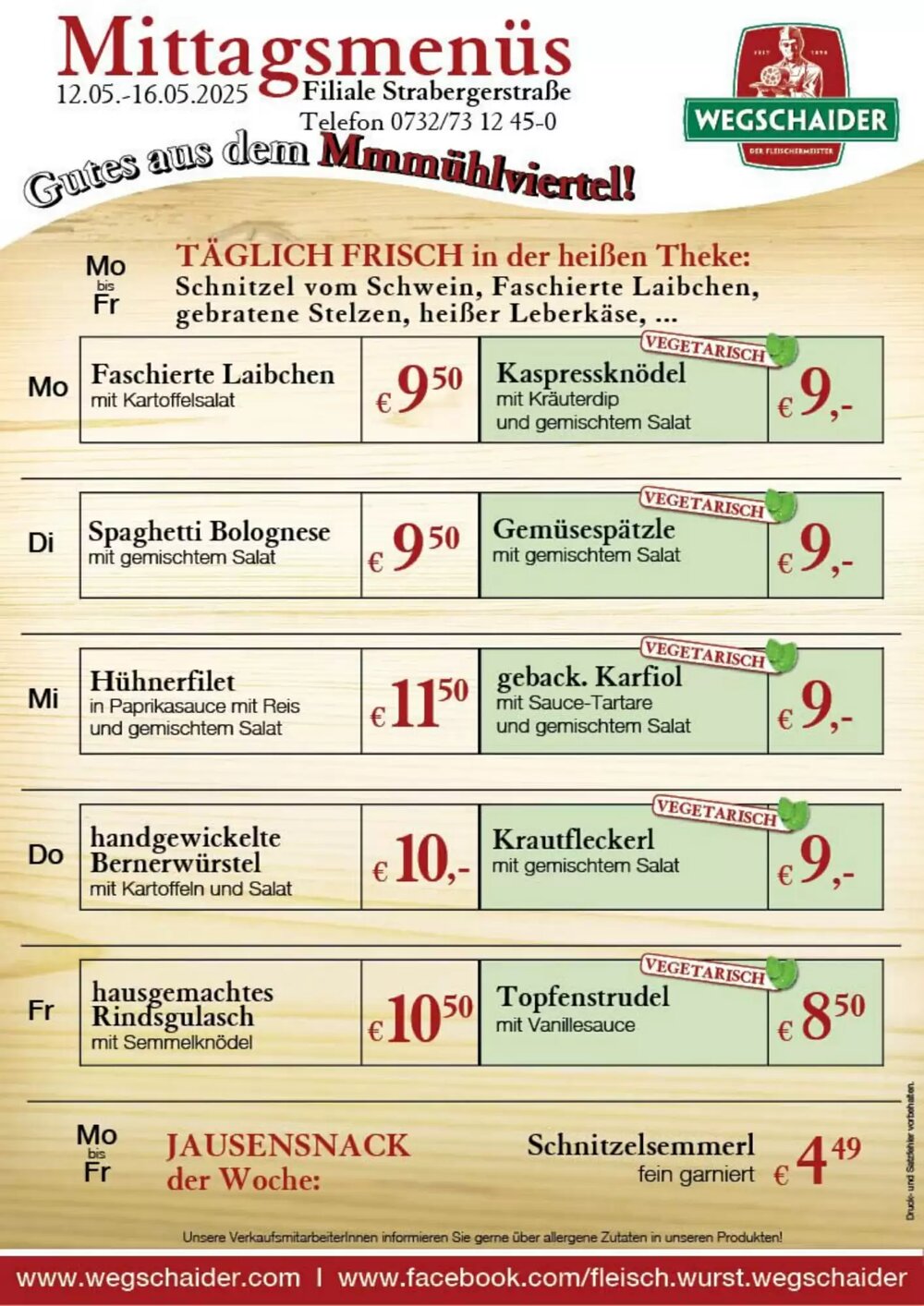 Wegschaider Flugblatt (ab 12.05.2025) - Angebote und Prospekt - Seite 9