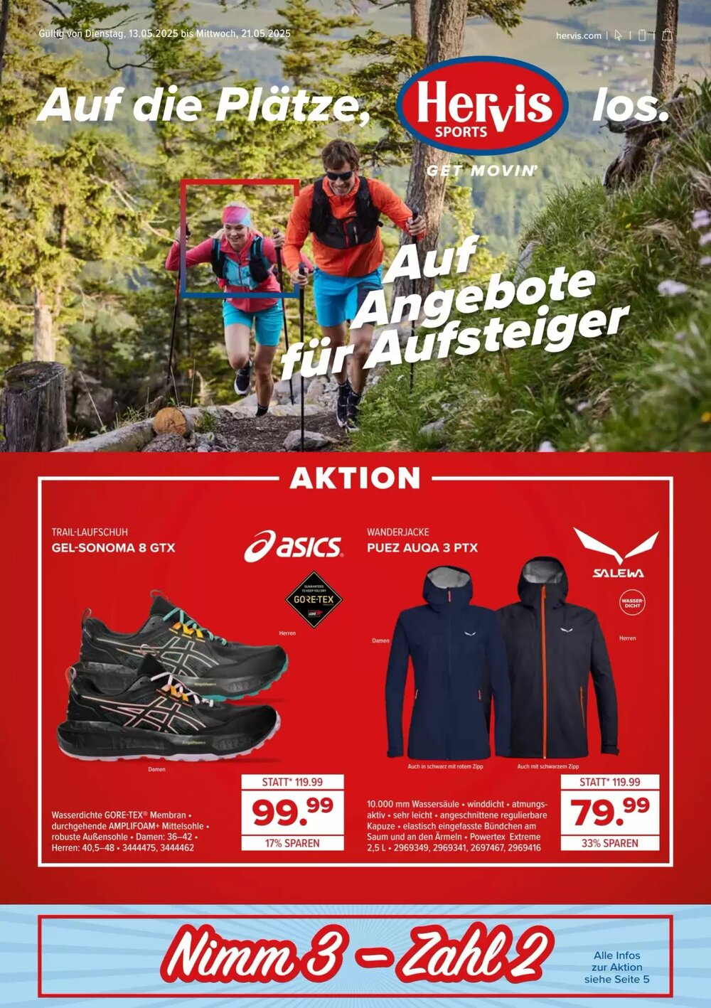Hervis Flugblatt (ab 13.05.2025) - Angebote und Prospekt - Seite 1