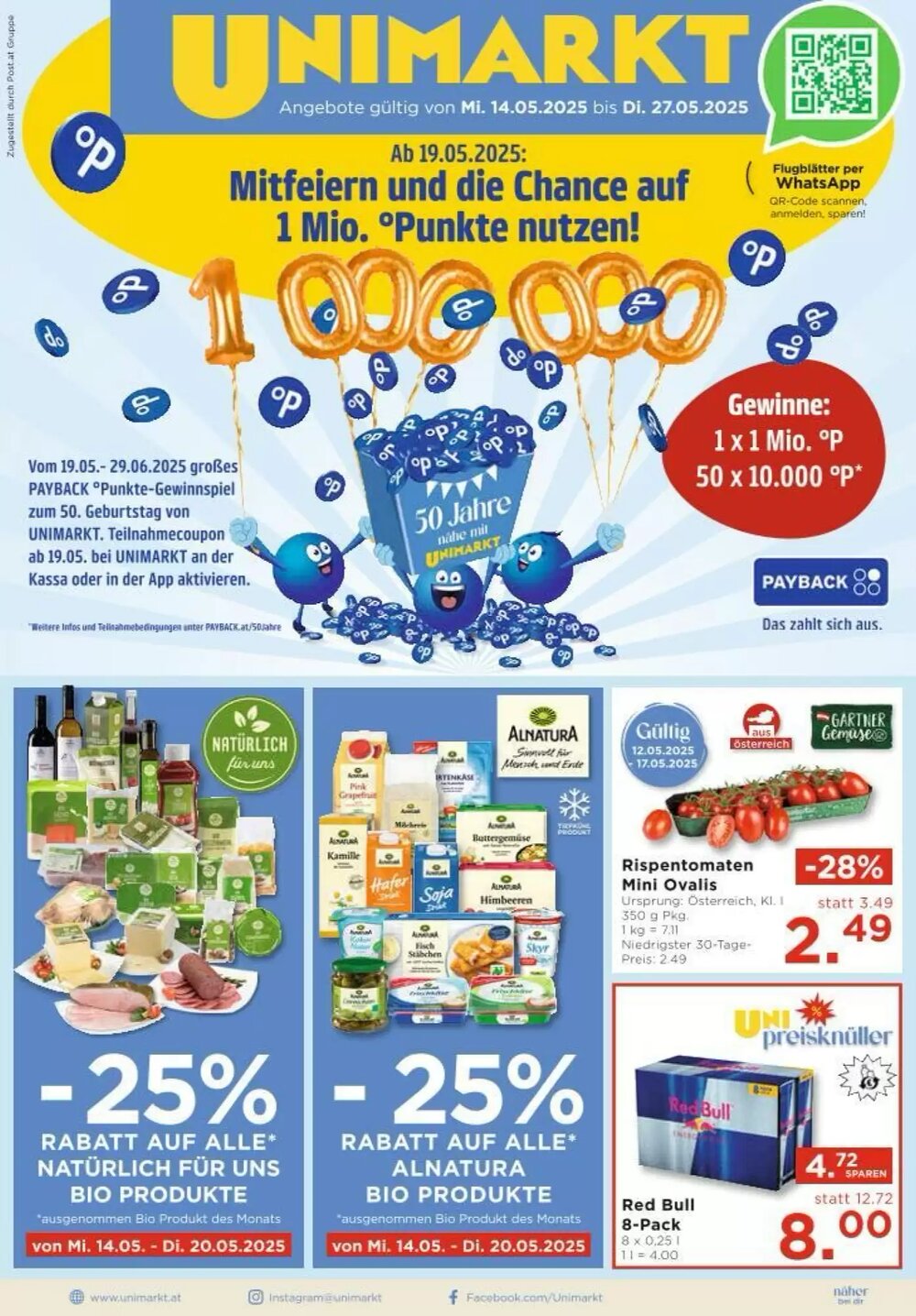 Unimarkt Flugblatt (ab 14.05.2025) - Angebote und Prospekt - Seite 1