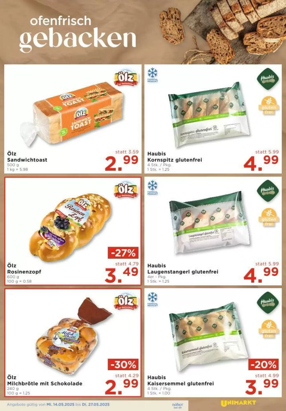 Unimarkt Flugblatt (ab 14.05.2025) - Angebote und Prospekt - Seite 3