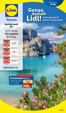 Lidl Reisen Flugblatt (ab 14.05.2025) - Angebote und Prospekt