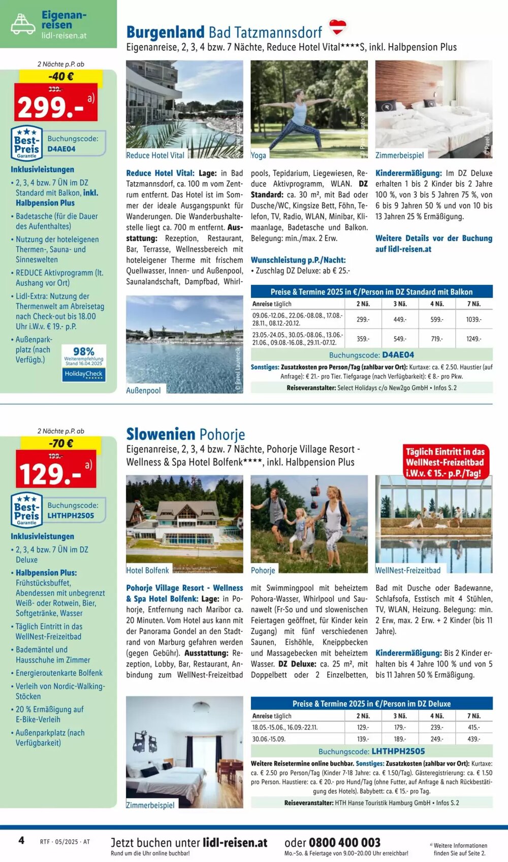 Lidl Reisen Flugblatt (ab 14.05.2025) - Angebote und Prospekt - Seite 4
