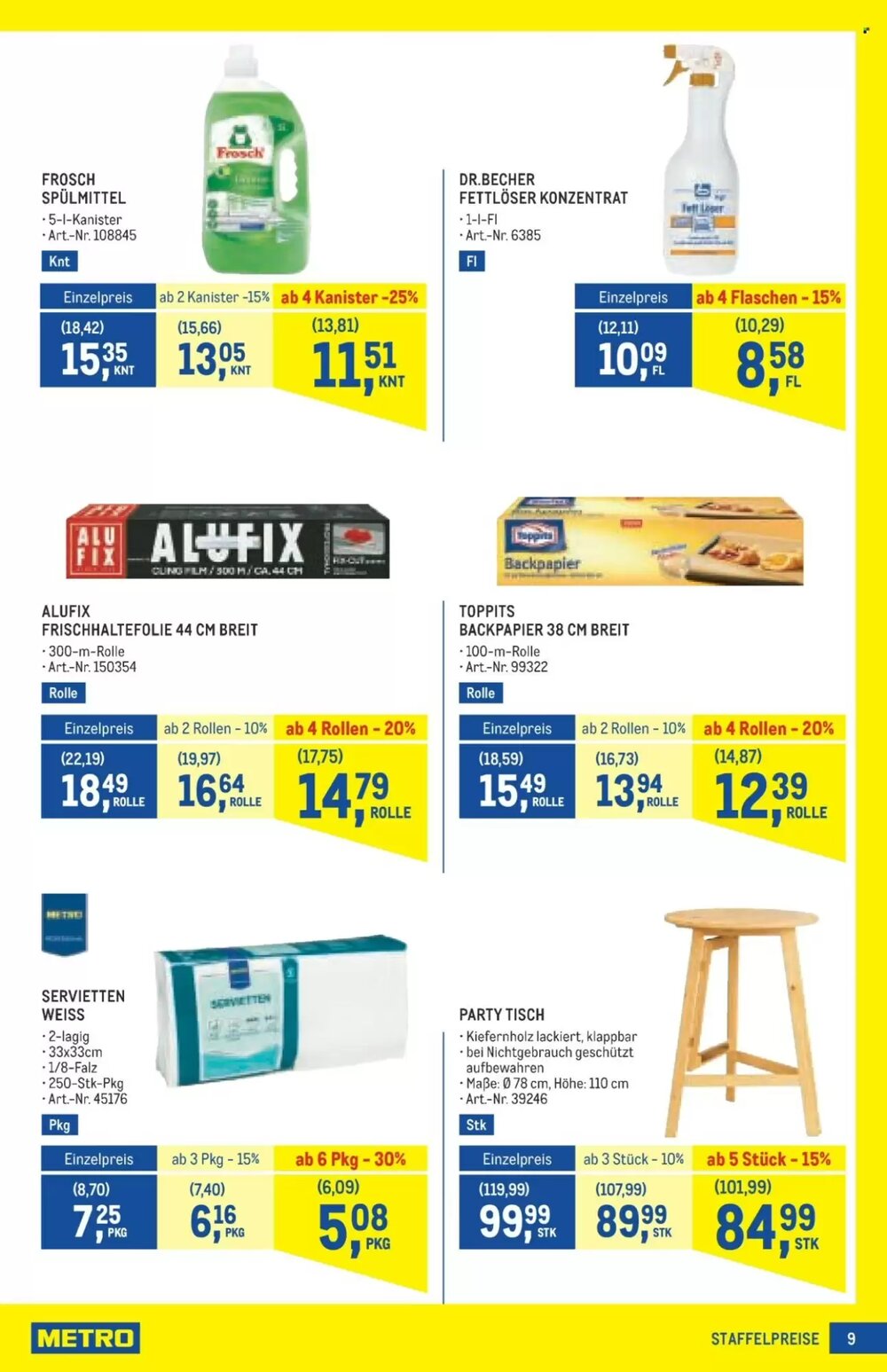 Metro Flugblatt (ab 15.05.2025) - Angebote und Prospekt - Seite 9
