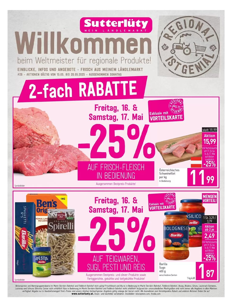 Sutterlüty Flugblatt (ab 15.05.2025) - Angebote und Prospekt - Seite 1