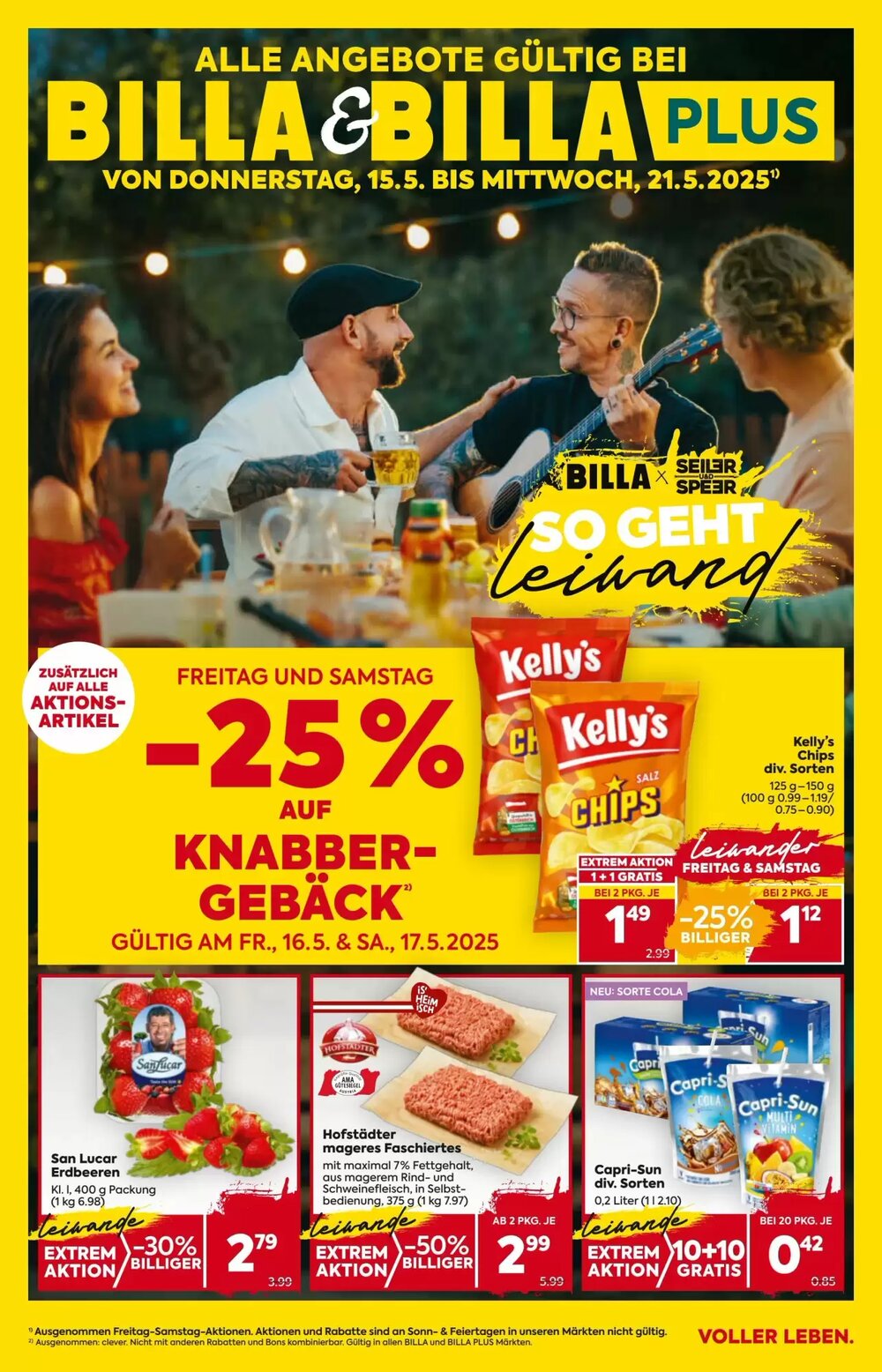 Billa Flugblatt (ab 15.05.2025) - Angebote und Prospekt - Seite 1