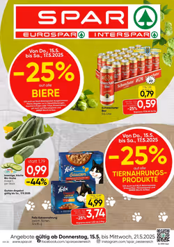 Spar Flugblatt (ab 15.05.2025) - Angebote und Prospekt