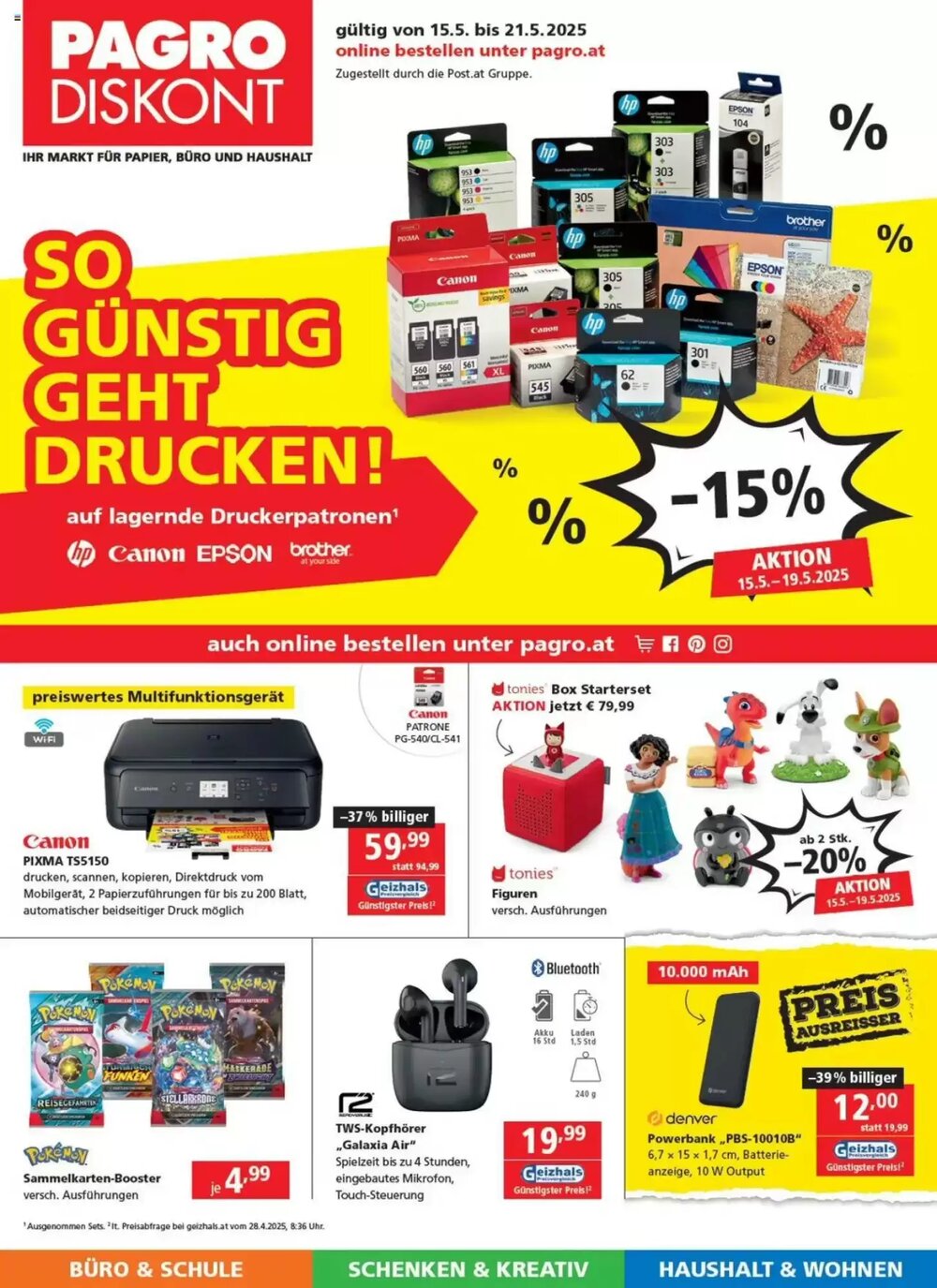 Pagro Diskont Flugblatt (ab 15.05.2025) - Angebote und Prospekt - Seite 1