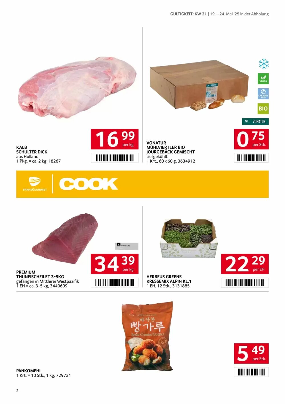 Transgourmet Flugblatt (ab 19.05.2025) - Angebote und Prospekt - Seite 2