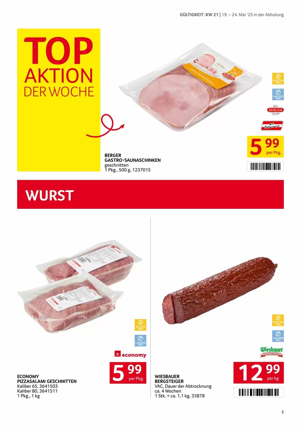 Transgourmet Flugblatt (ab 19.05.2025) - Angebote und Prospekt - Seite 5