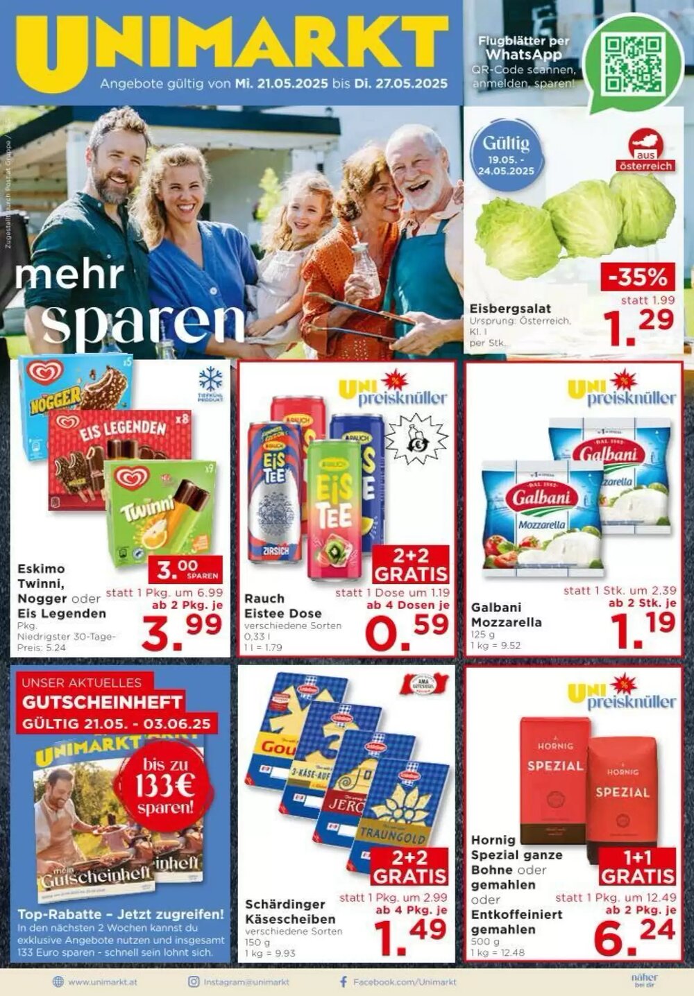 Unimarkt Flugblatt (ab 21.05.2025) - Angebote und Prospekt - Seite 1