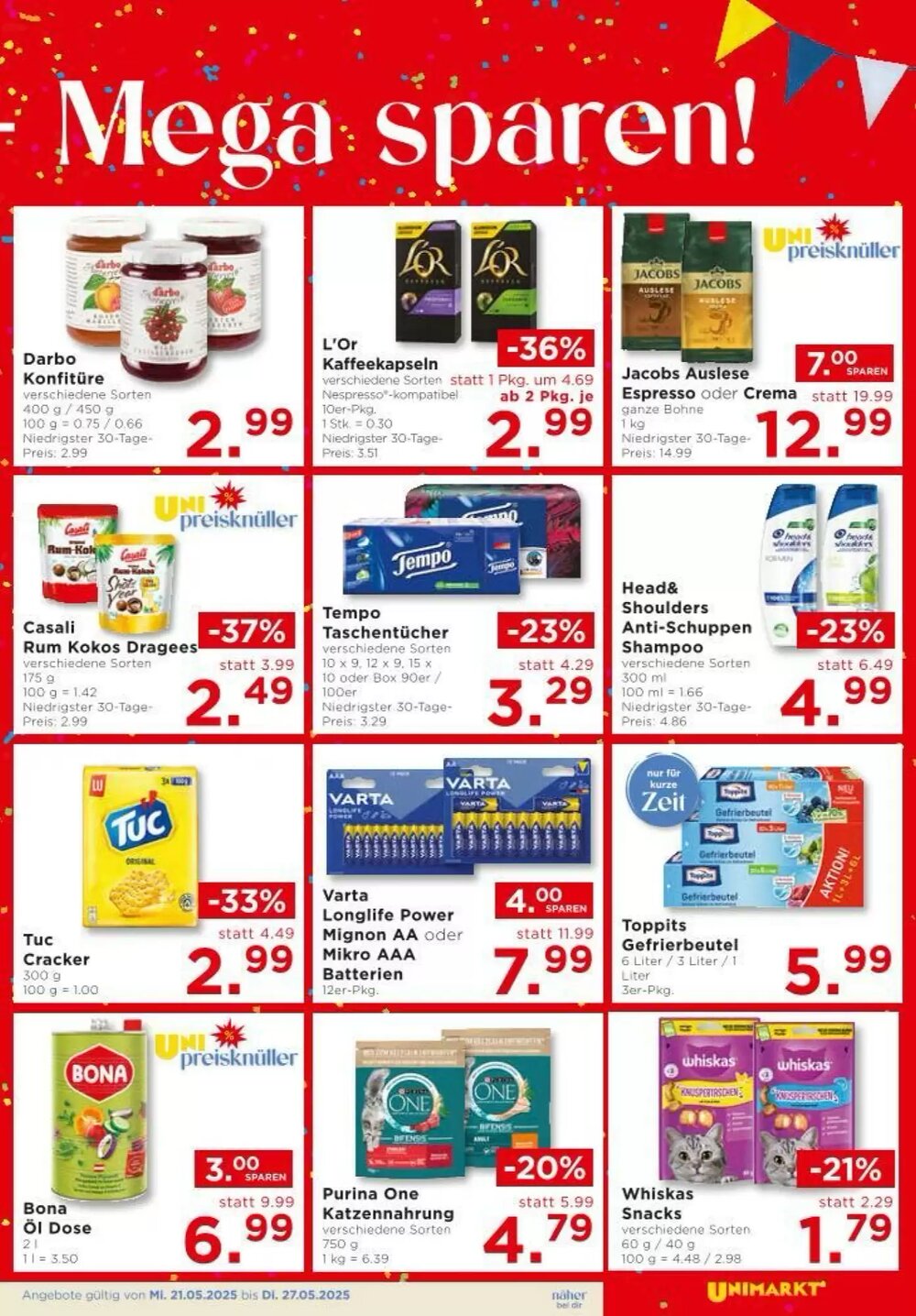 Unimarkt Flugblatt (ab 21.05.2025) - Angebote und Prospekt - Seite 11