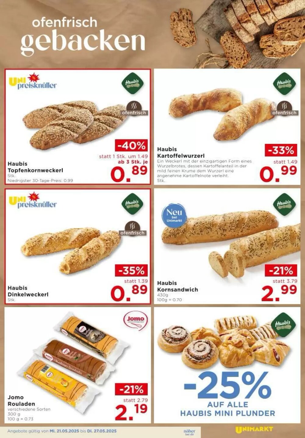 Unimarkt Flugblatt (ab 21.05.2025) - Angebote und Prospekt - Seite 3