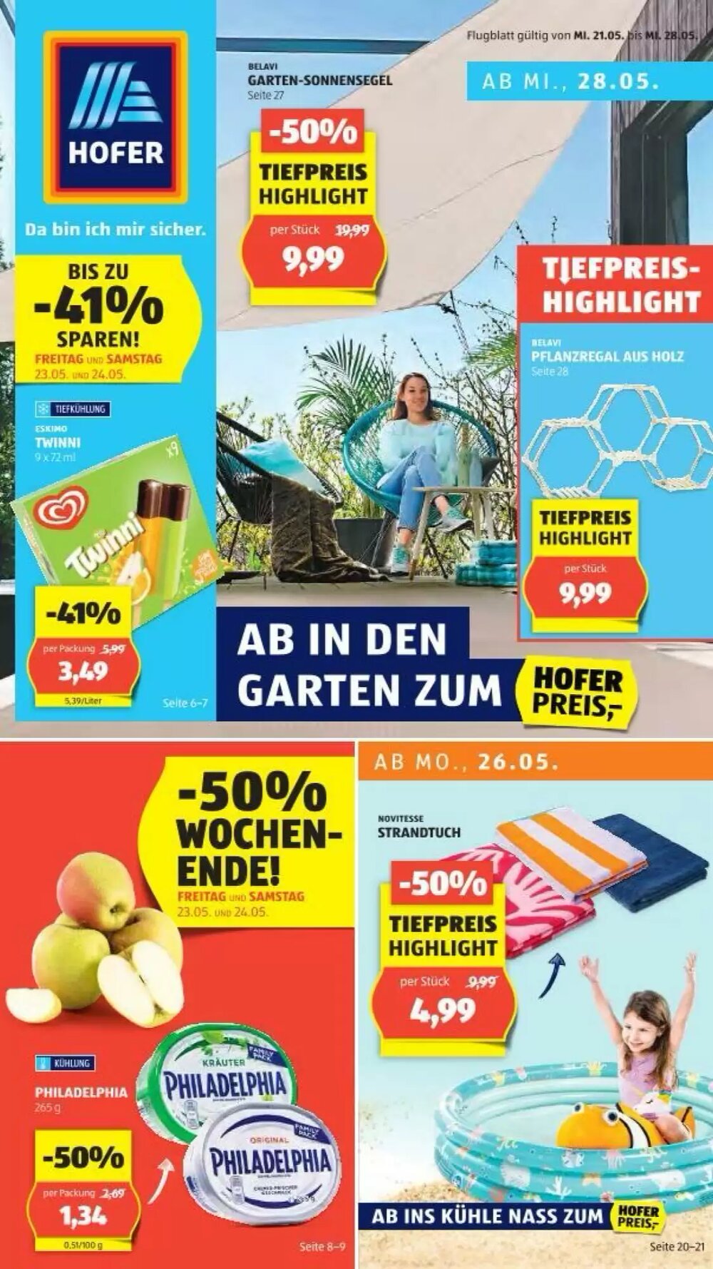 Hofer Flugblatt (ab 21.05.2025) - Angebote und Prospekt - Seite 1