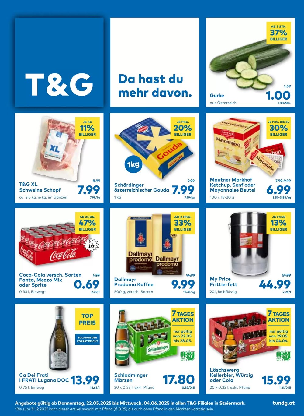 T&G Flugblatt (ab 22.05.2025) - Angebote und Prospekt - Seite 1