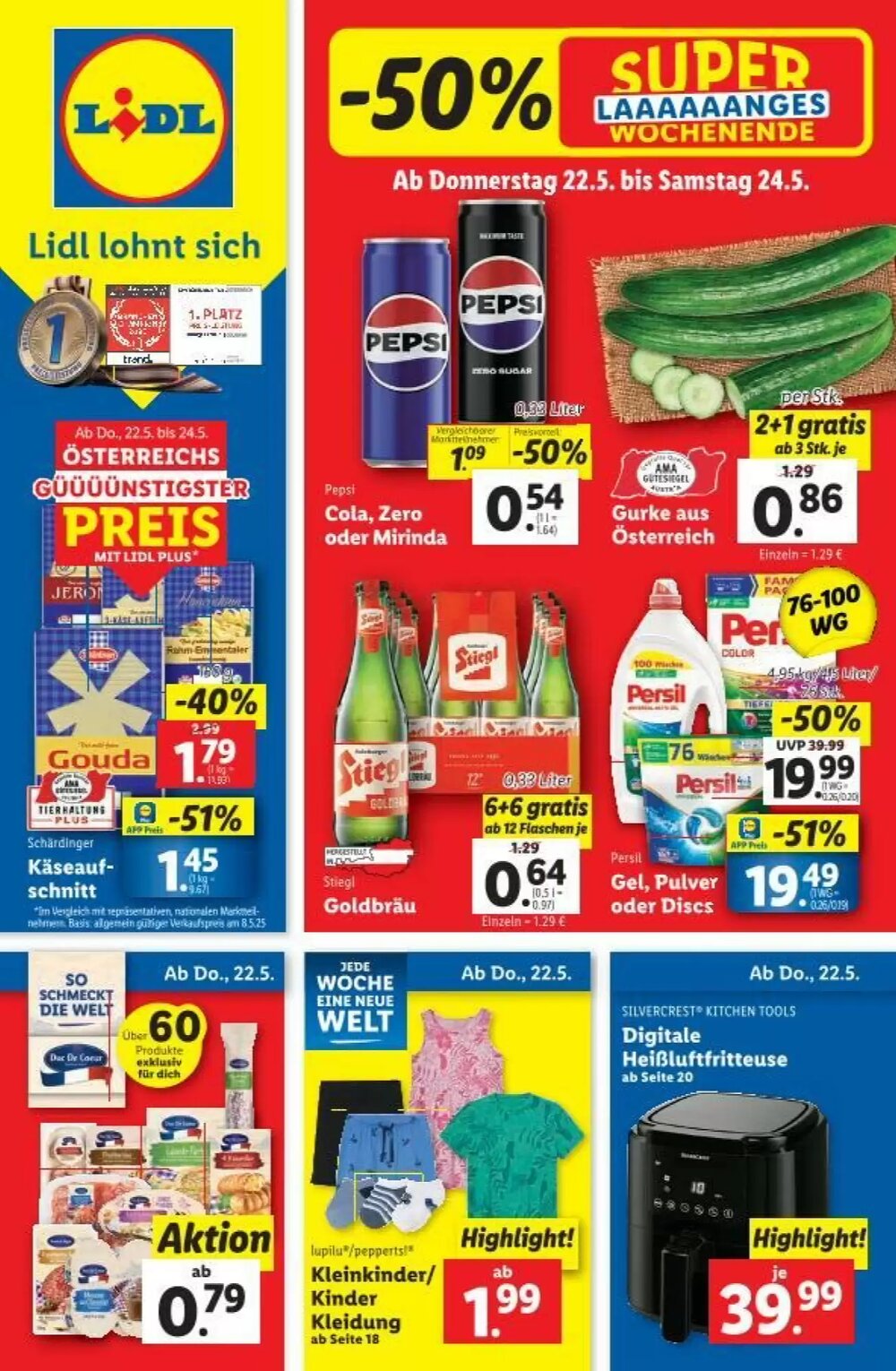 Lidl Flugblatt (ab 22.05.2025) - Angebote und Prospekt - Seite 1