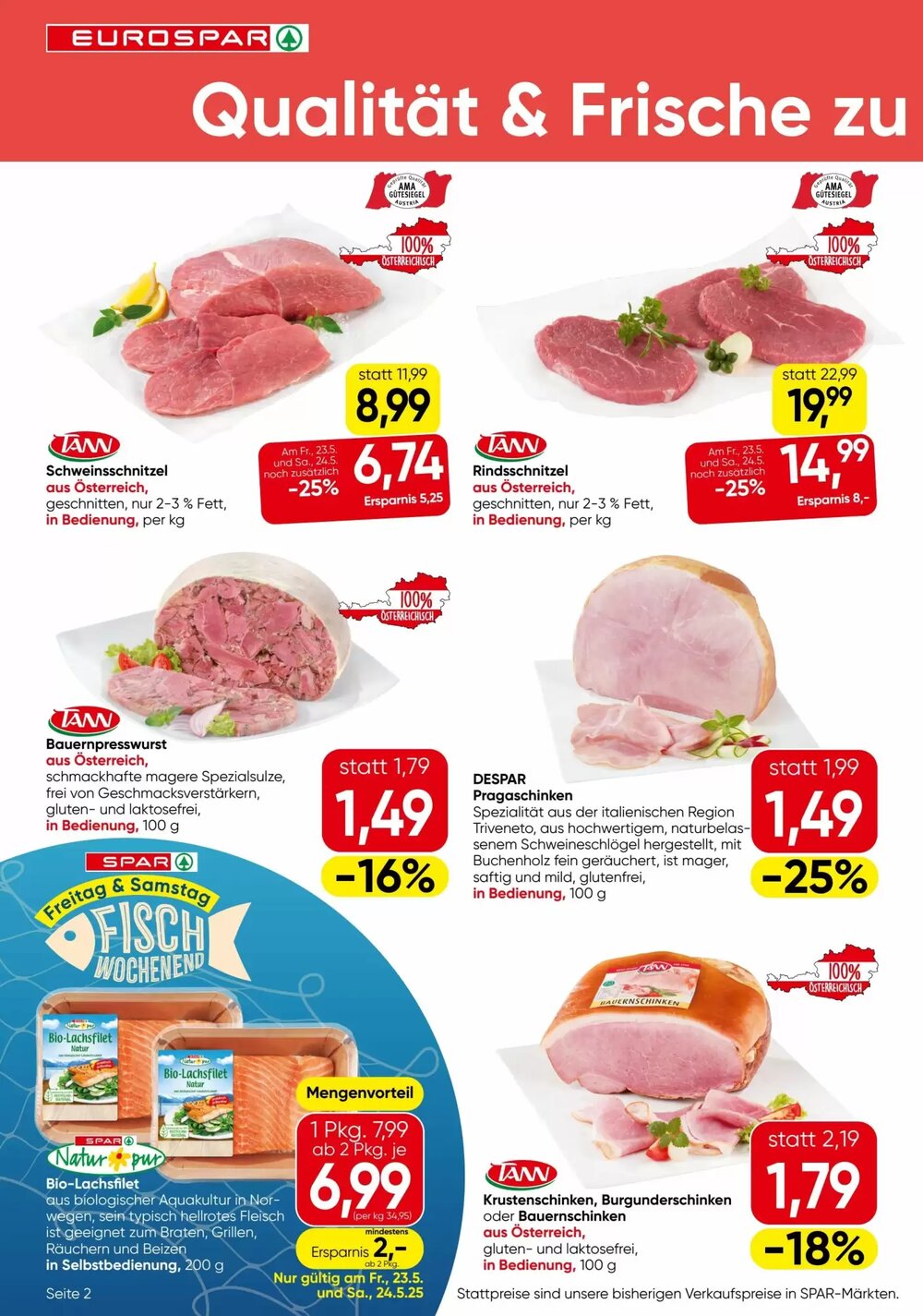 Eurospar Flugblatt (ab 22.05.2025) - Angebote und Prospekt - Seite 2