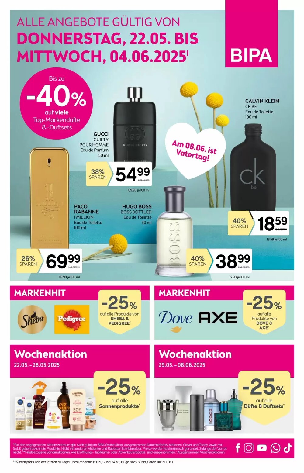 Bipa Flugblatt (ab 22.05.2025) - Angebote und Prospekt - Seite 1