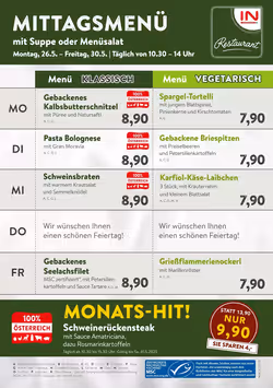 Interspar Restaurant Flugblatt (ab 26.05.2025) - Angebote und Prospekt