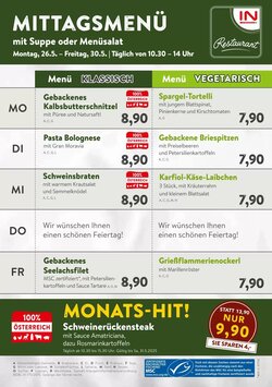 Interspar Restaurant Flugblatt (ab 26.05.2025) - Angebote und Prospekt